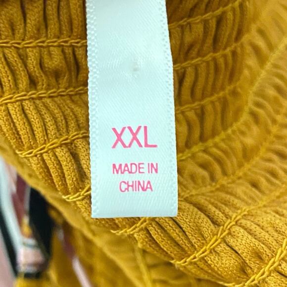 Xhilaration Striped Faux Wrap Mini Sleeveless Dress Smocked Back Womens Size XXL - Picture 10 of 11